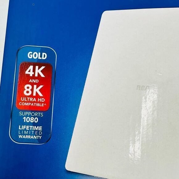 RCA Indoor Flat HDTV Multi-Directional Antenna 40 Mile Range White Digital NIB - Picture 4 of 13